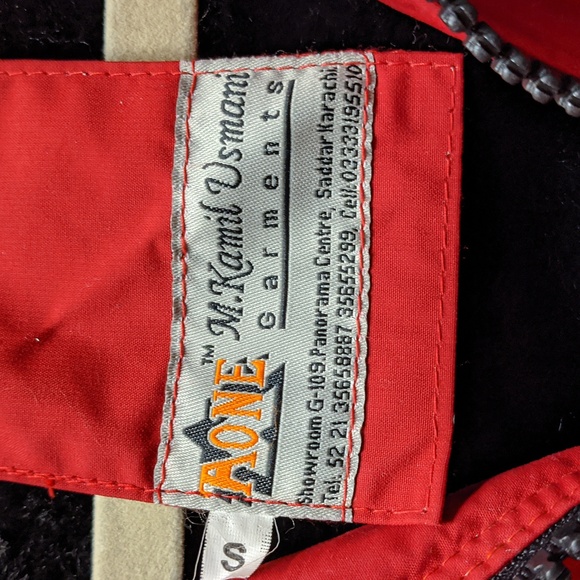 Red Ski Coat with Black Faux Fur - Picture 2 of 10